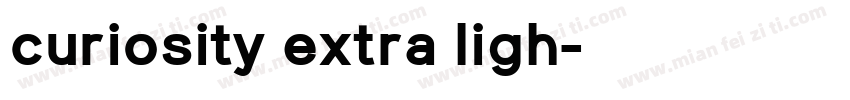 curiosity extra ligh字体转换
